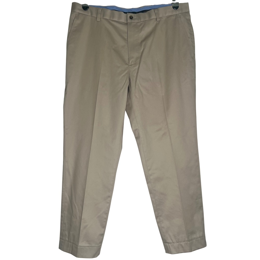Brooks Brothers Milano Fit Light Weight Advantage Chino Stretch Khaki Pant 37x30